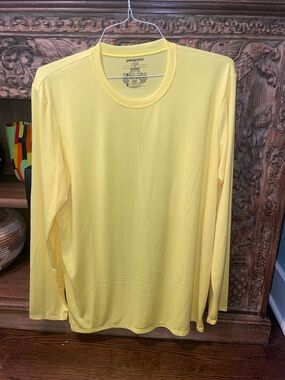 Patagonia Men's Long Sleeve Crew in Yellow